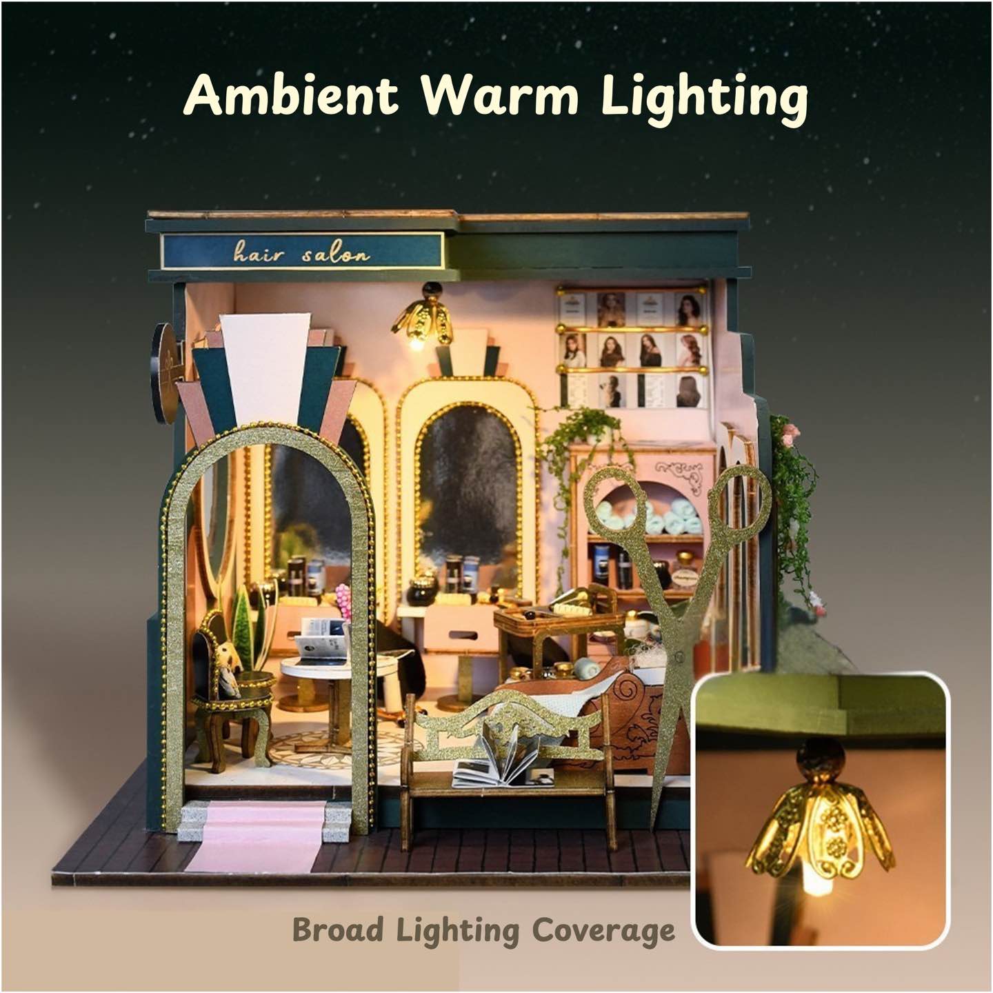 Rocoxia Hair Saloon DIY Miniature Kit - Rocoxia