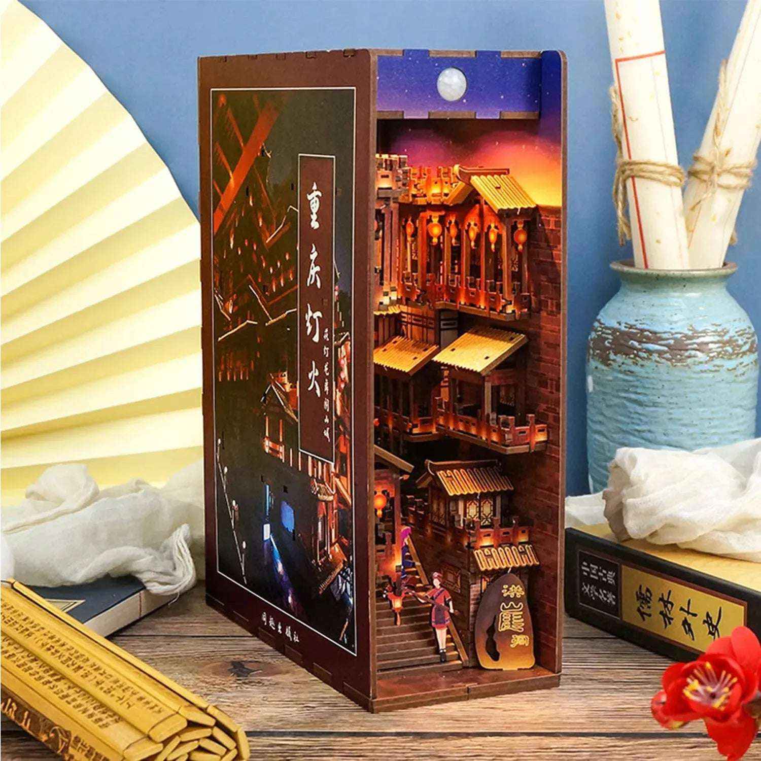 Rocoxia Night in Chongqing DIY Book Nook Kit - Rocoxia