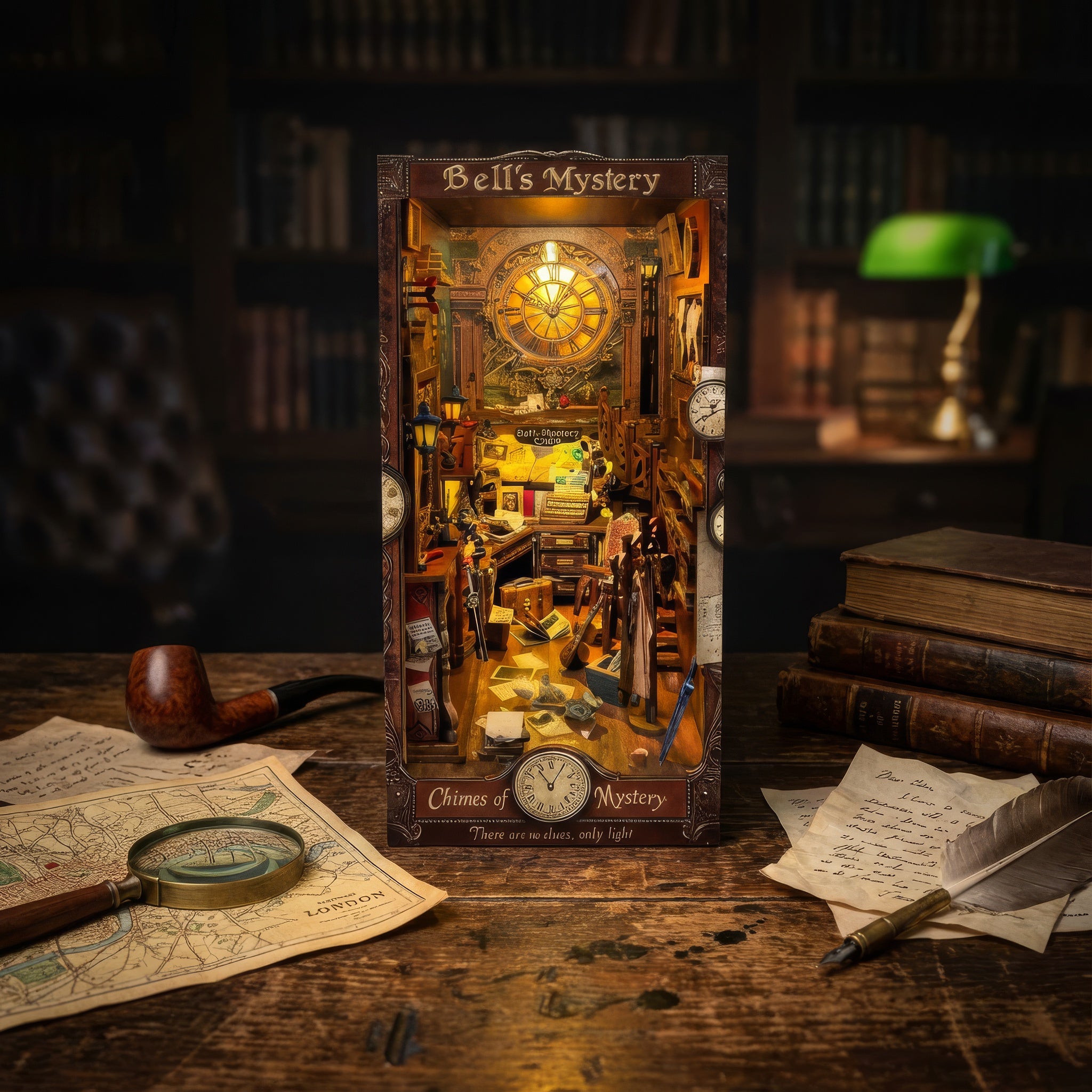 Chimes of Mystery DIY Book Nook Kit - A World of Enigma and Intrigue