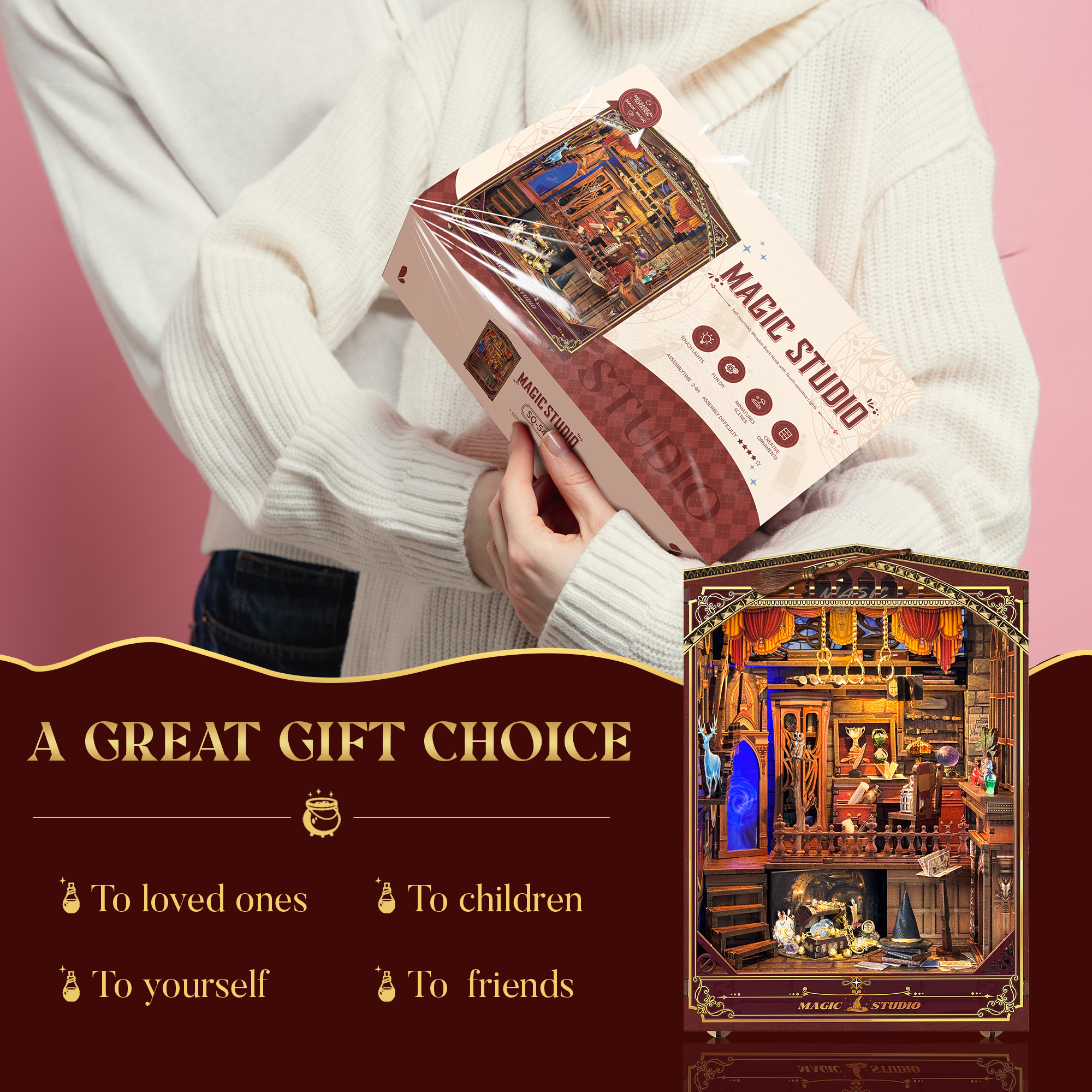 Rocoxia Magic Studio DIY Book Nook Kit - Rocoxia