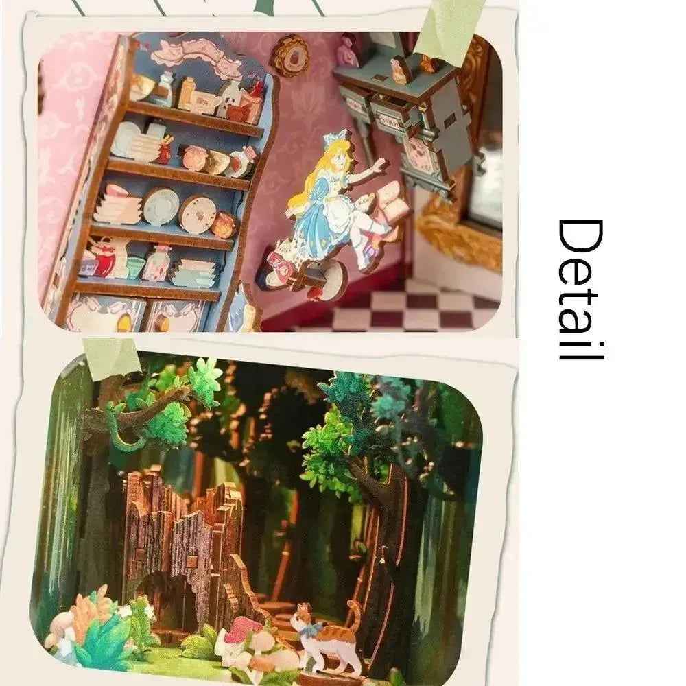 Rocoxia Alice in Wonderland DIY Book Nook Kit - Rocoxia