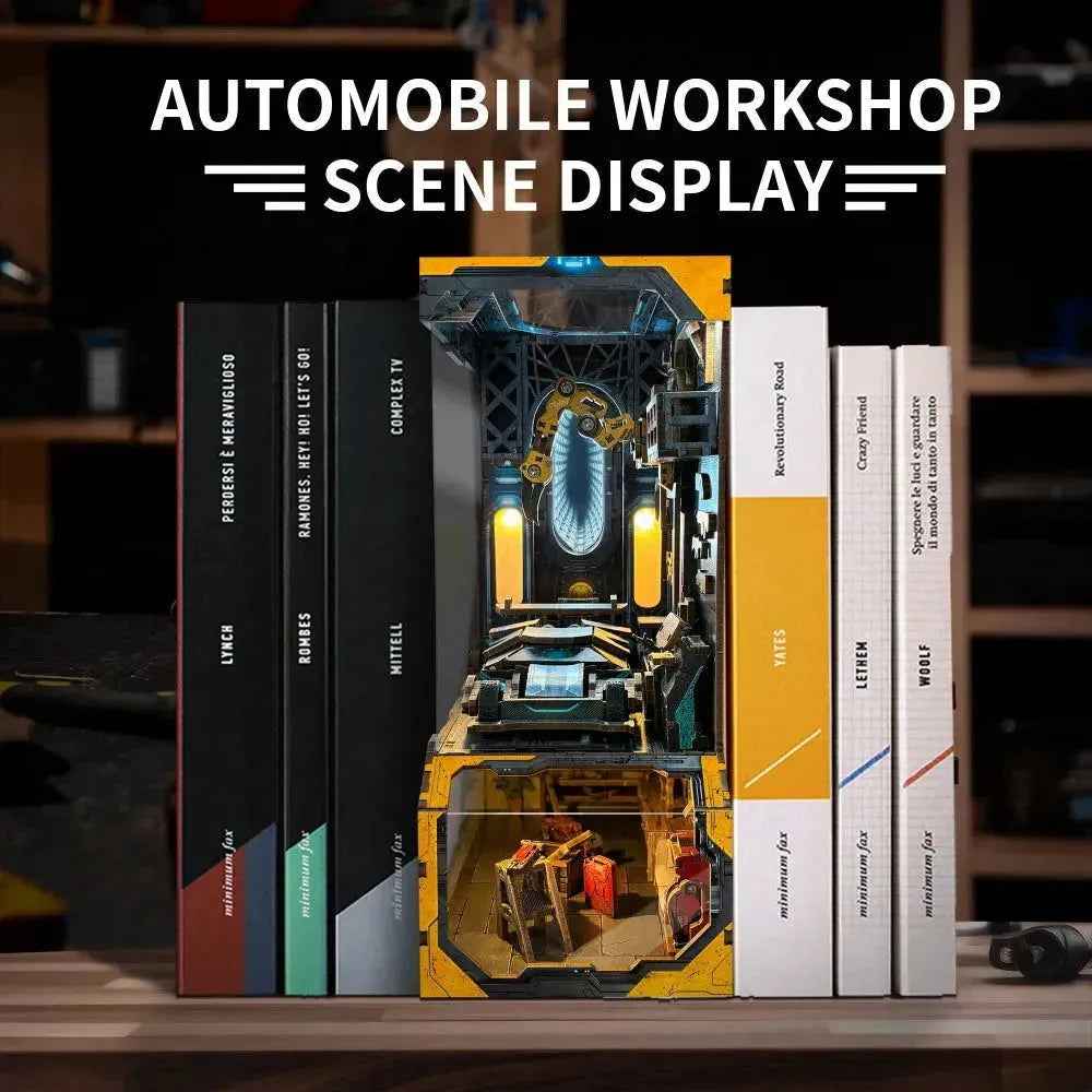 Rocoxia Automobile Workshop Book Nook Kit - Rocoxia