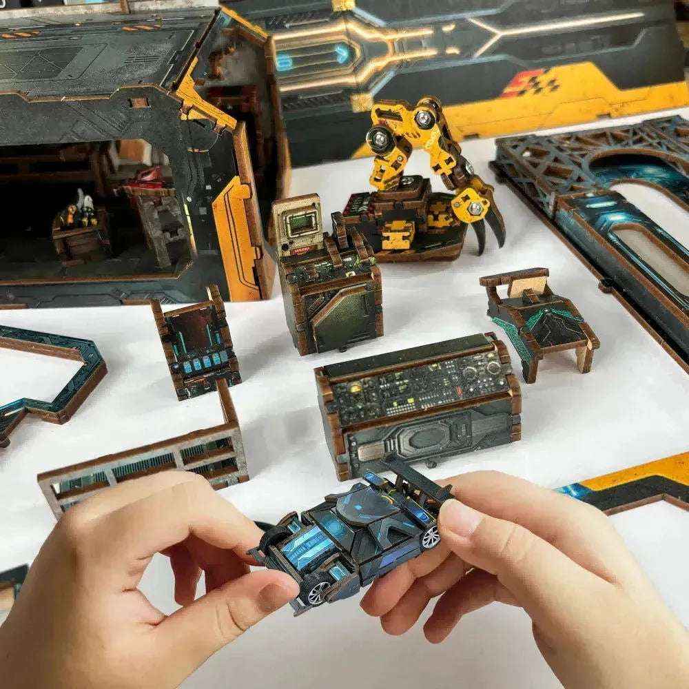 Rocoxia Automobile Workshop Book Nook Kit - Rocoxia