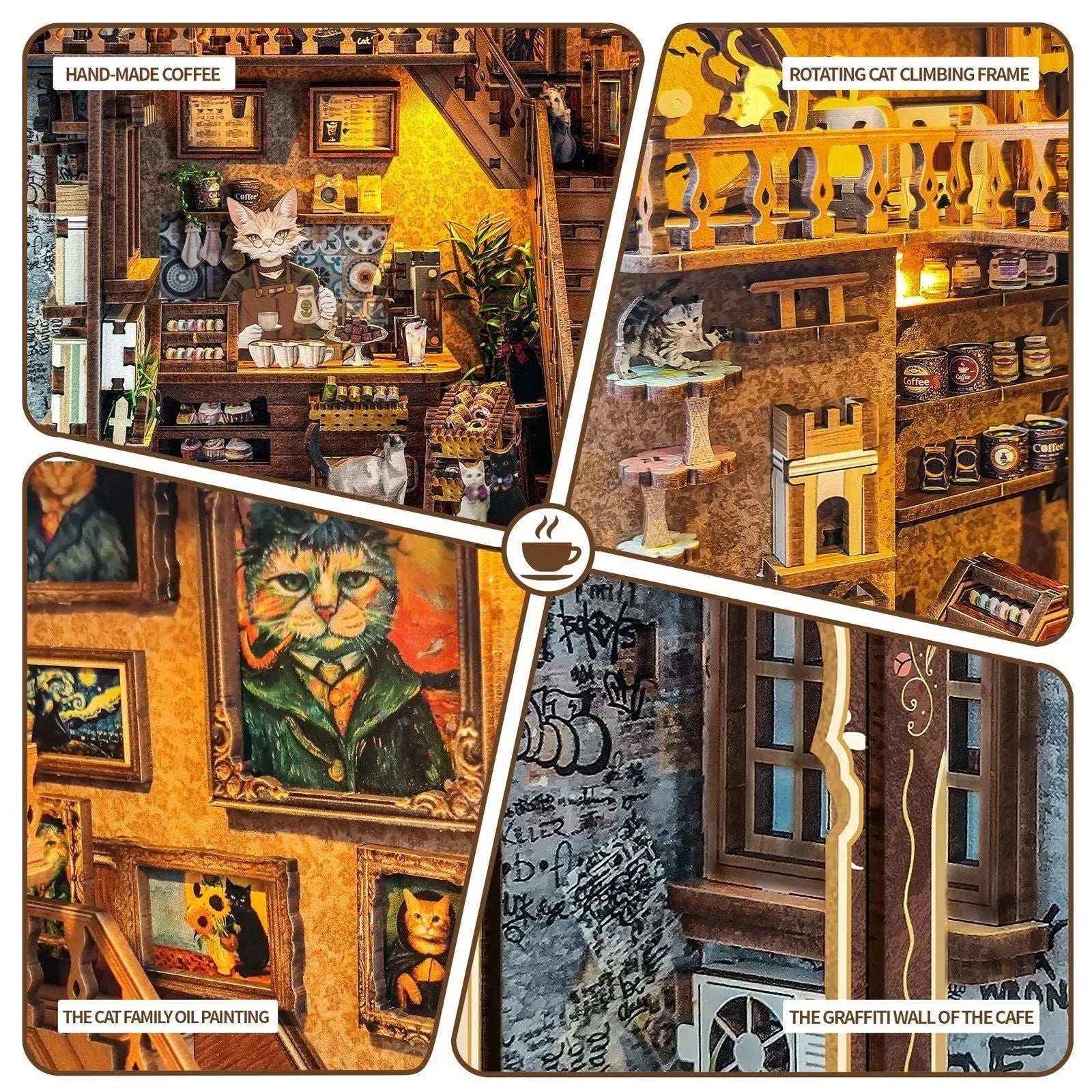 Rocoxia Caramel Dreams DIY Book Nook Kit - Rocoxia