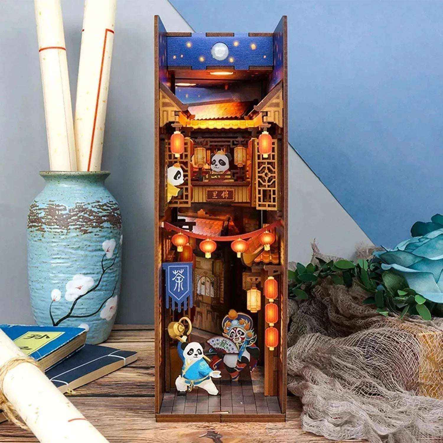 Rocoxia Chengdu Life DIY Book Nook Kit - Rocoxia