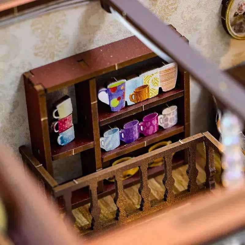 Rocoxia Coffee House DIY Book Nook Kit - Rocoxia