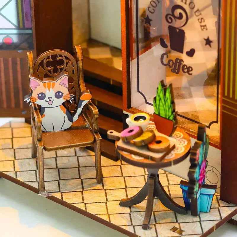 Rocoxia Coffee House DIY Book Nook Kit - Rocoxia