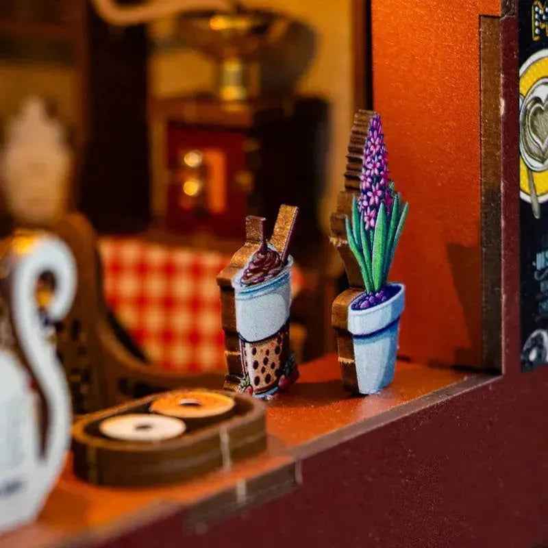 Rocoxia Coffee House DIY Book Nook Kit - Rocoxia