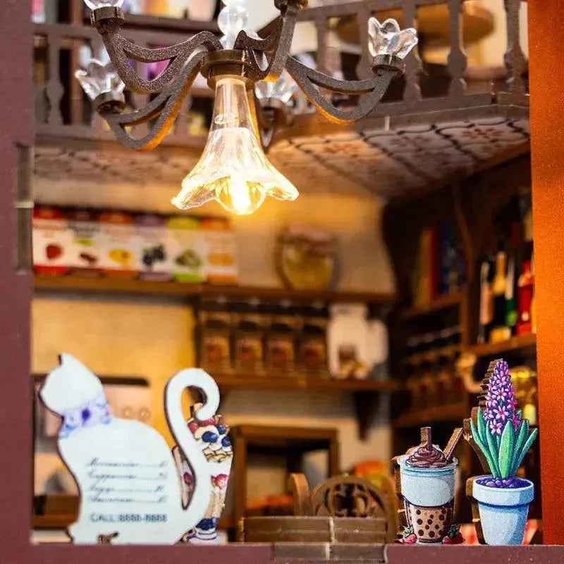 Rocoxia Coffee House DIY Book Nook Kit - Rocoxia