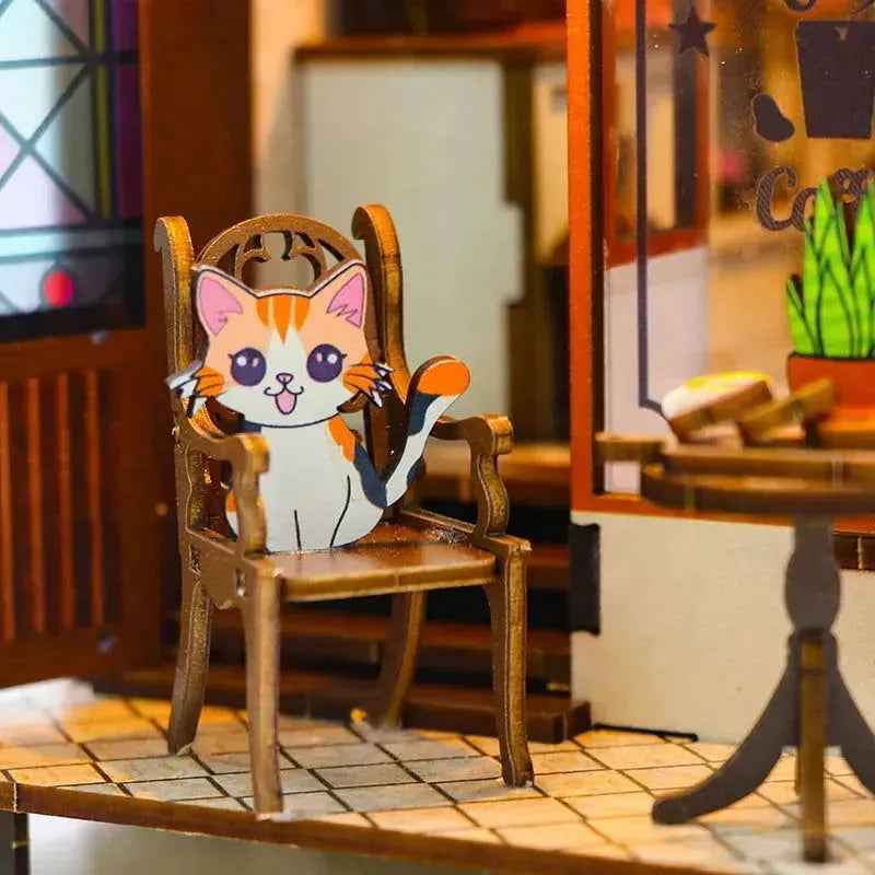 Rocoxia Coffee House DIY Book Nook Kit - Rocoxia