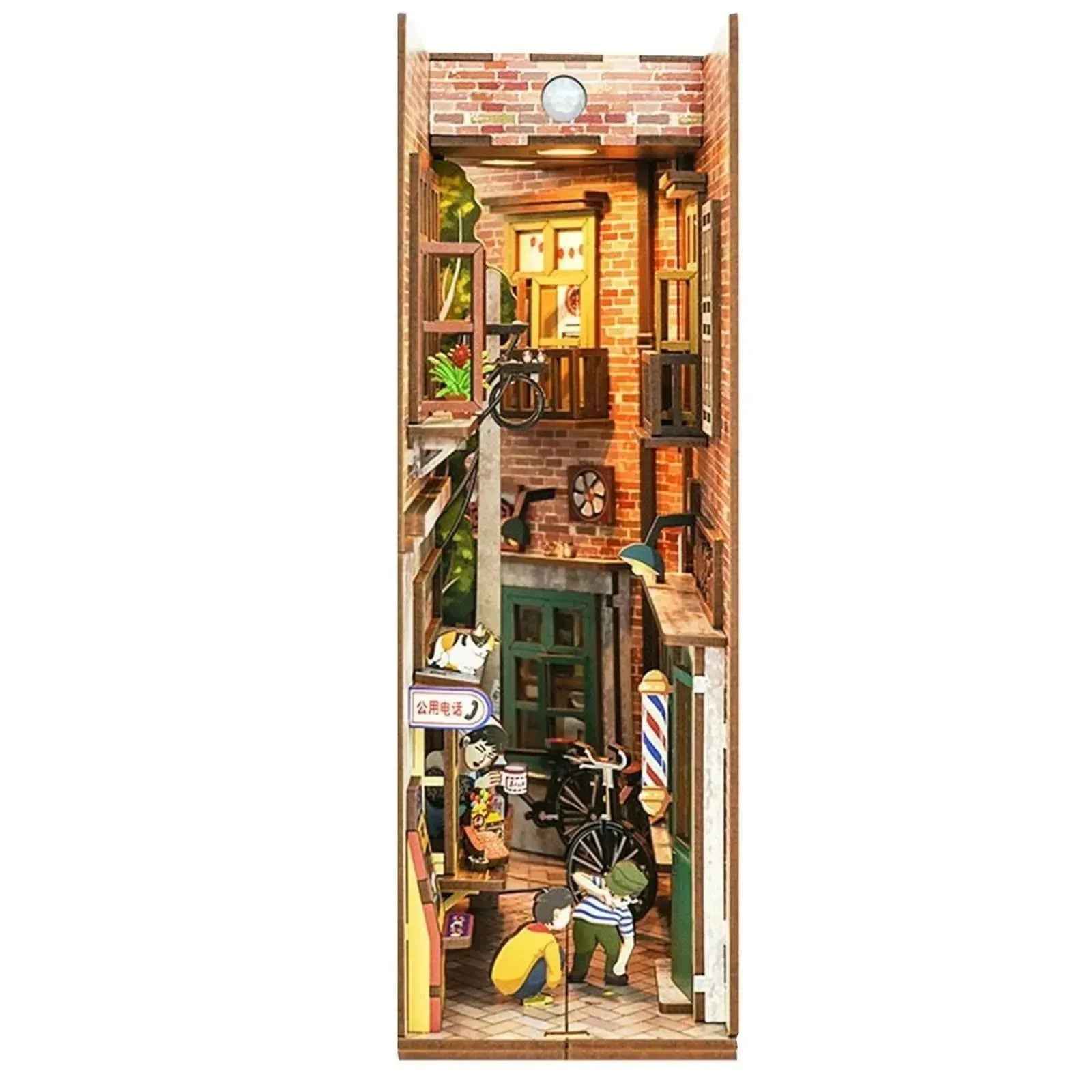 Rocoxia Happy Days in Old Alley DIY Book Nook Kit - Rocoxia