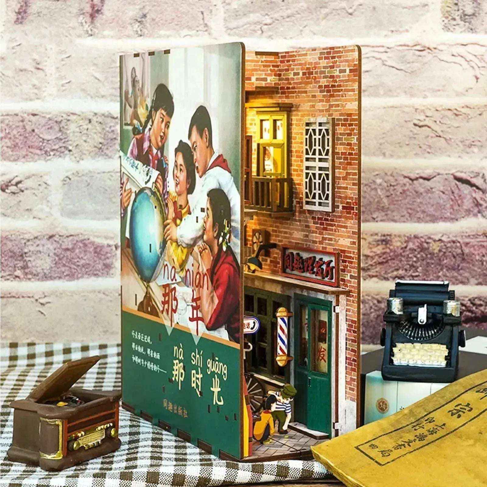 Rocoxia Happy Days in Old Alley DIY Book Nook Kit - Rocoxia