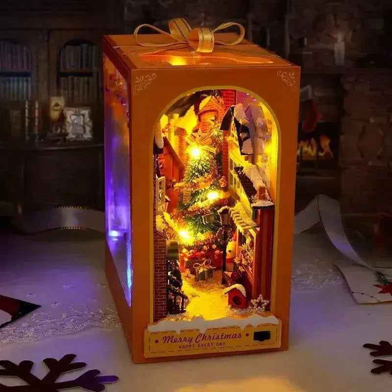 Rocoxia Merry Christmas DIY Book Nook Kit - Rocoxia