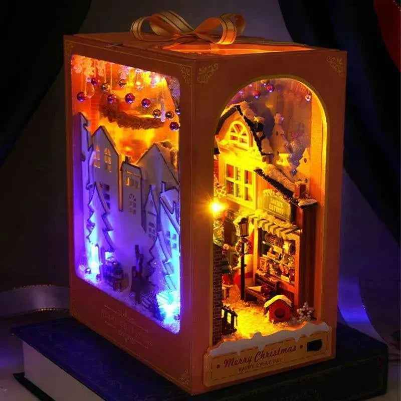 Rocoxia Merry Christmas DIY Book Nook Kit - Rocoxia