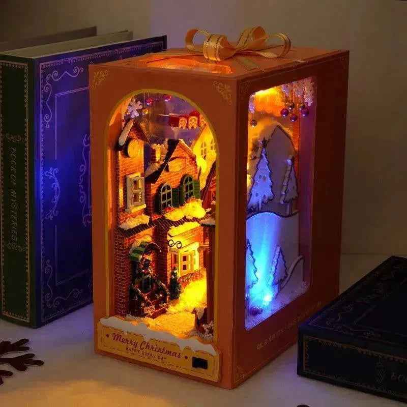 Rocoxia Merry Christmas DIY Book Nook Kit - Rocoxia