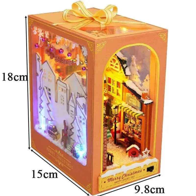 Rocoxia Merry Christmas DIY Book Nook Kit - Rocoxia