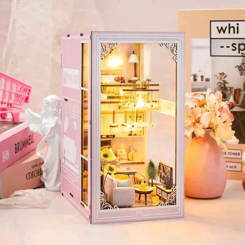 Rocoxia Pink Loft DIY Book Nook Kit - Rocoxia