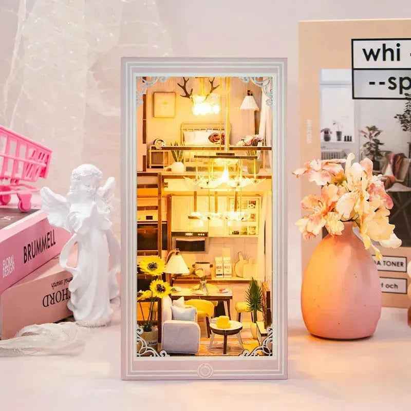 Rocoxia Pink Loft DIY Book Nook Kit - Rocoxia