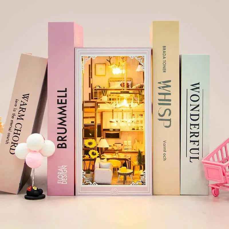 Rocoxia Pink Loft DIY Book Nook Kit - Rocoxia