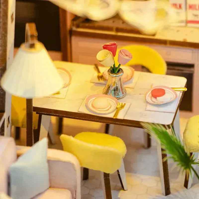 Rocoxia Pink Loft DIY Book Nook Kit - Rocoxia