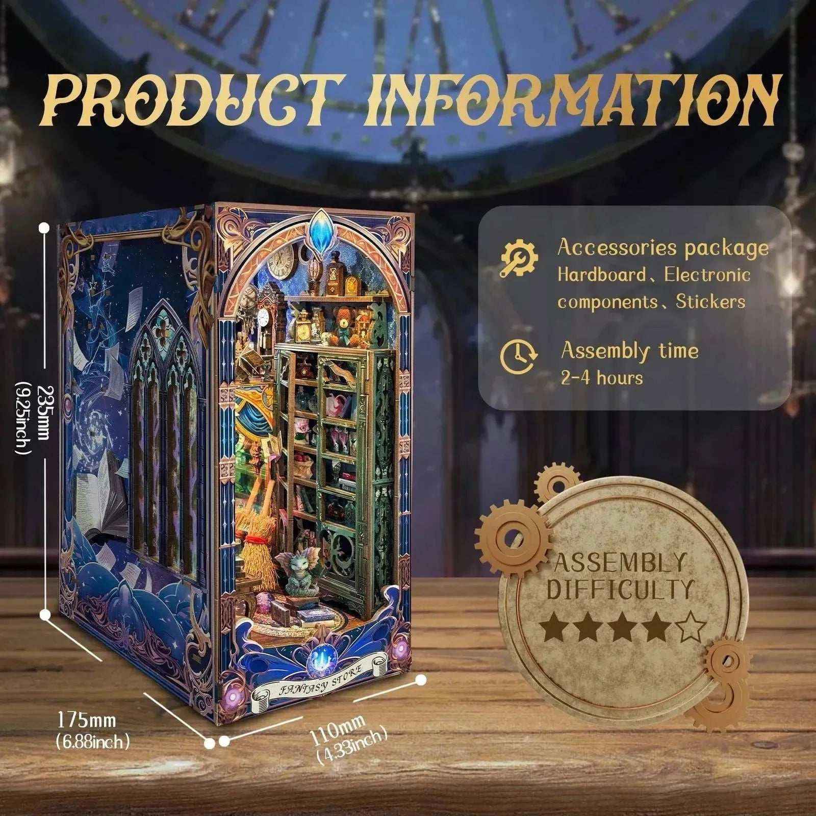 Rocoxia Fantasy Store DIY Book Nook Kit - Rocoxia