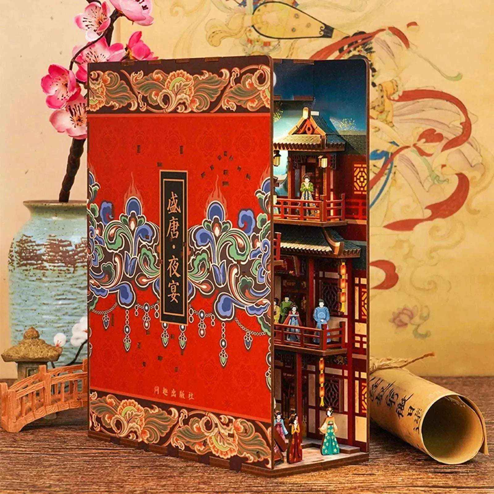 Rocoxia The Banquet of Tang Dynasty DIY Book Nook Kit - Rocoxia
