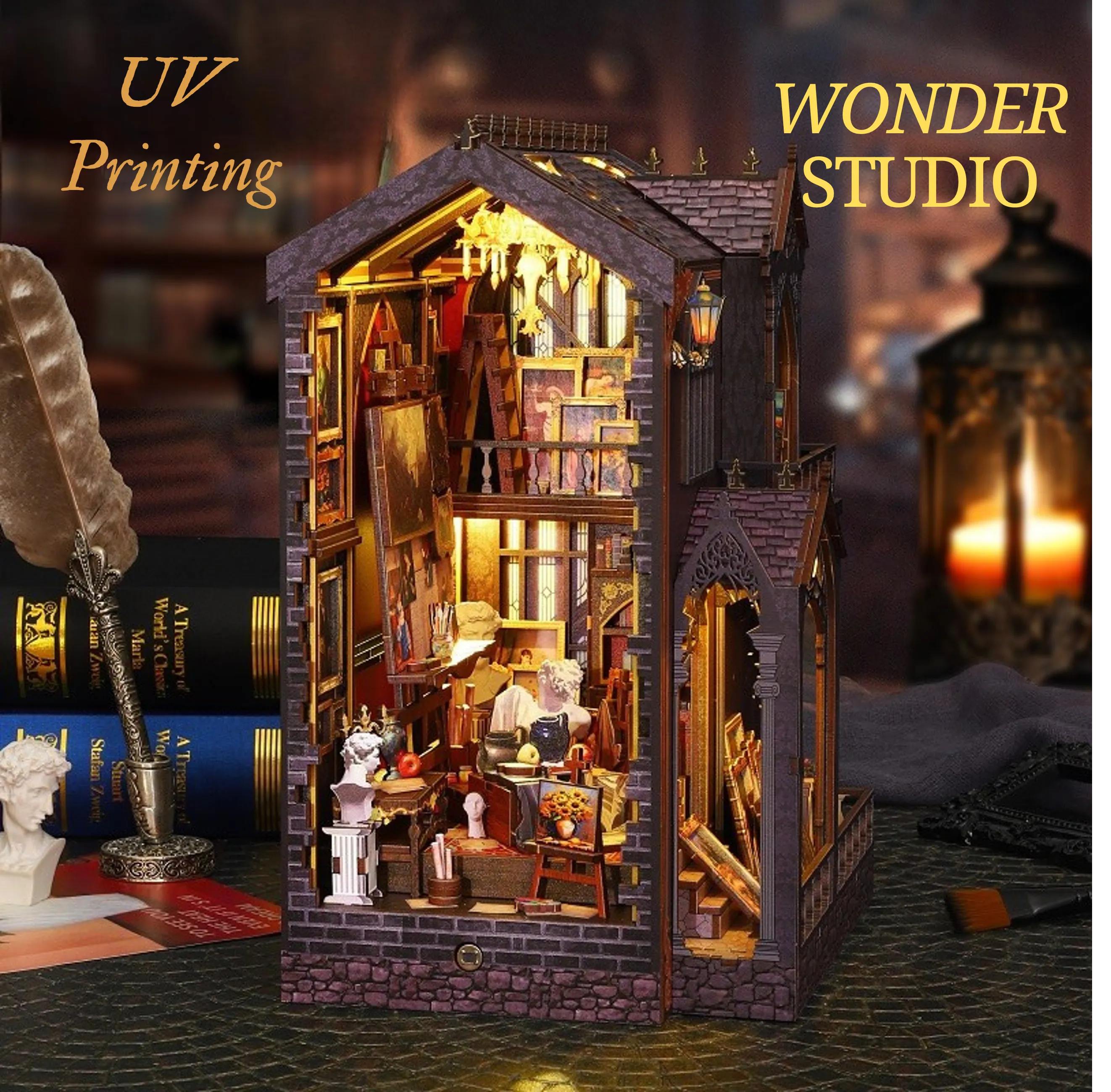 Rocoxia Wonder Studio DIY Book Nook Kit - Rocoxia