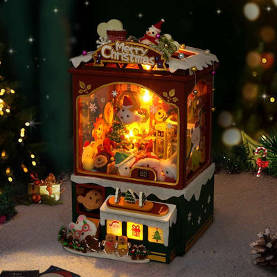 Christmas Crane Game Book Nook Kit - ROCOXIA