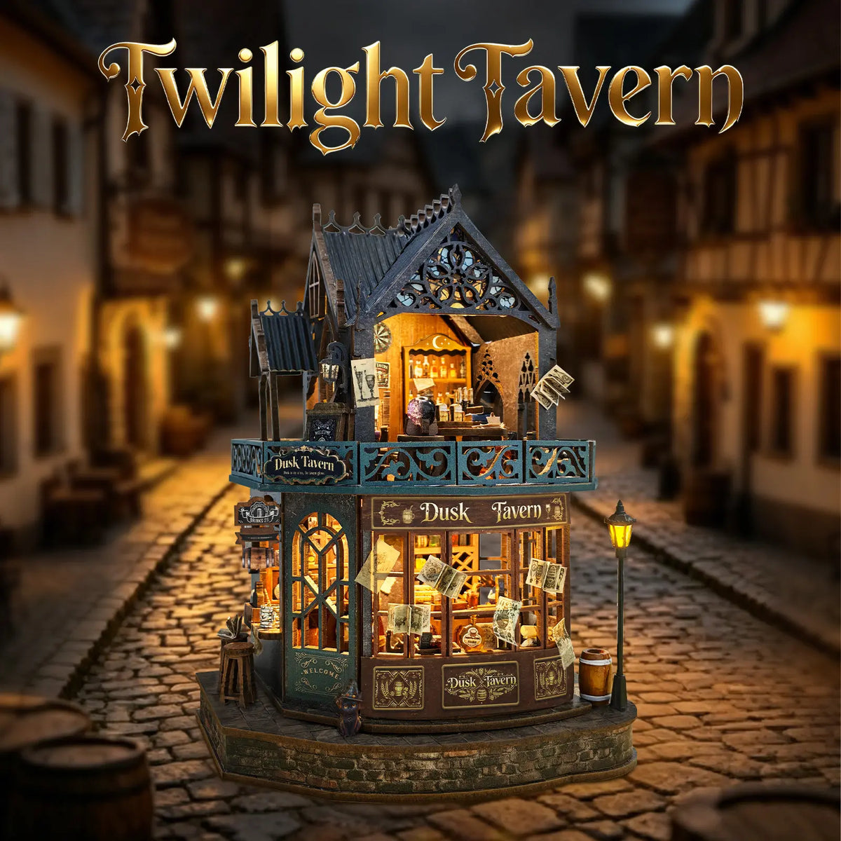 Twilight Tavern DIY Miniature House Kit - ROCOXIA