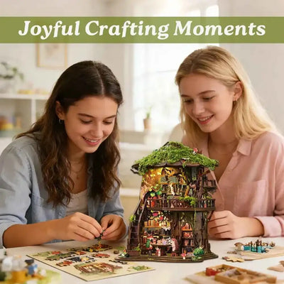 Forest Tea Book Club DIY Mini House Kit l DIY Miniature Kit - ROCOXIA