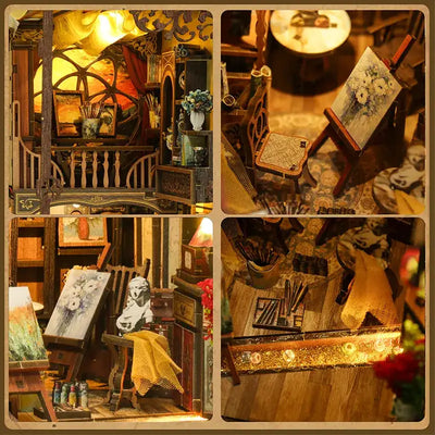Whispers of Starlit Frames DIY Book Nook Kit - ROCOXIA