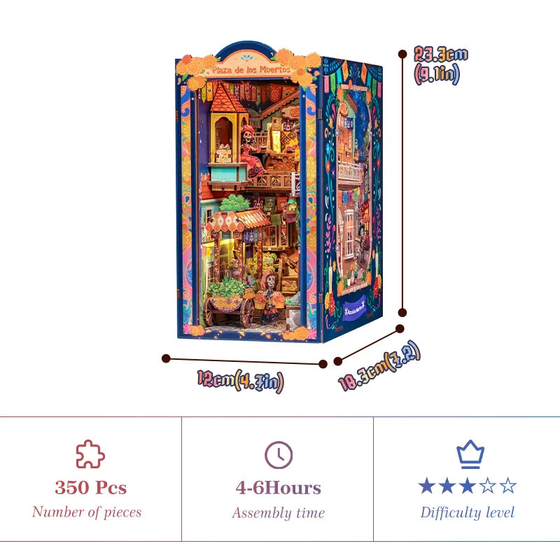 Plaza de los Muertos DIY Book Nook Kit - ROCOXIA