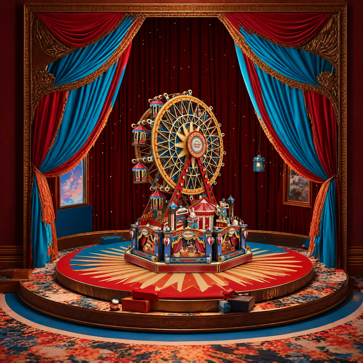 Puzzle mécanique en bois 3D La Grande Roue du Siècle