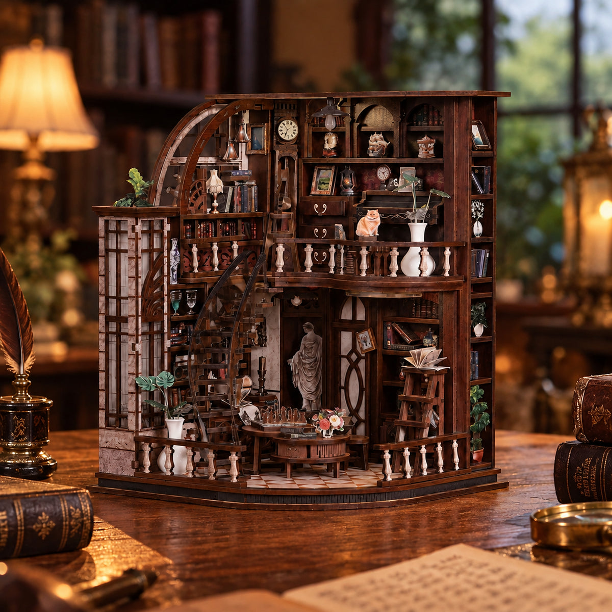Bacchus Bookstore DIY Mini House Kit l DIY Miniature Kit