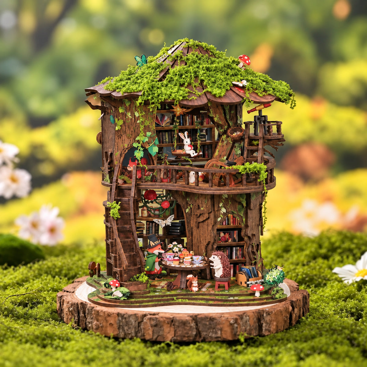 Forest Tea Book Club DIY Mini House Kit l DIY Miniature Kit