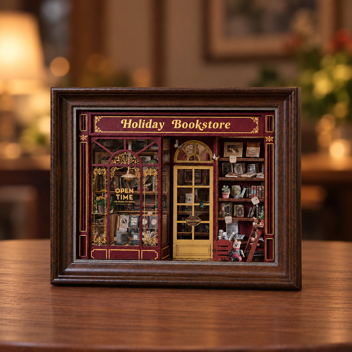 Holiday Bookstore DIY Story Frame Puzzle Kit