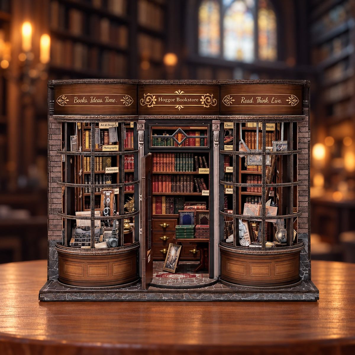 Hoggor Bookstore DIY Miniature Kit