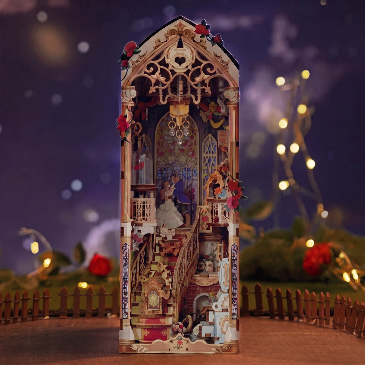 Kit de diorama "La Belle et la Bête" à monter soi-même
