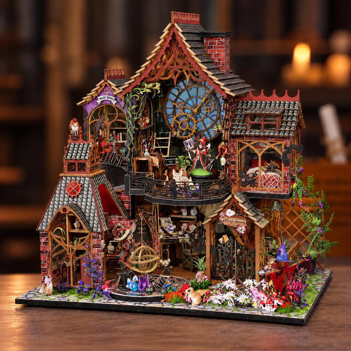 Elf House in the Forest DIY Miniature Dollhouse Kit