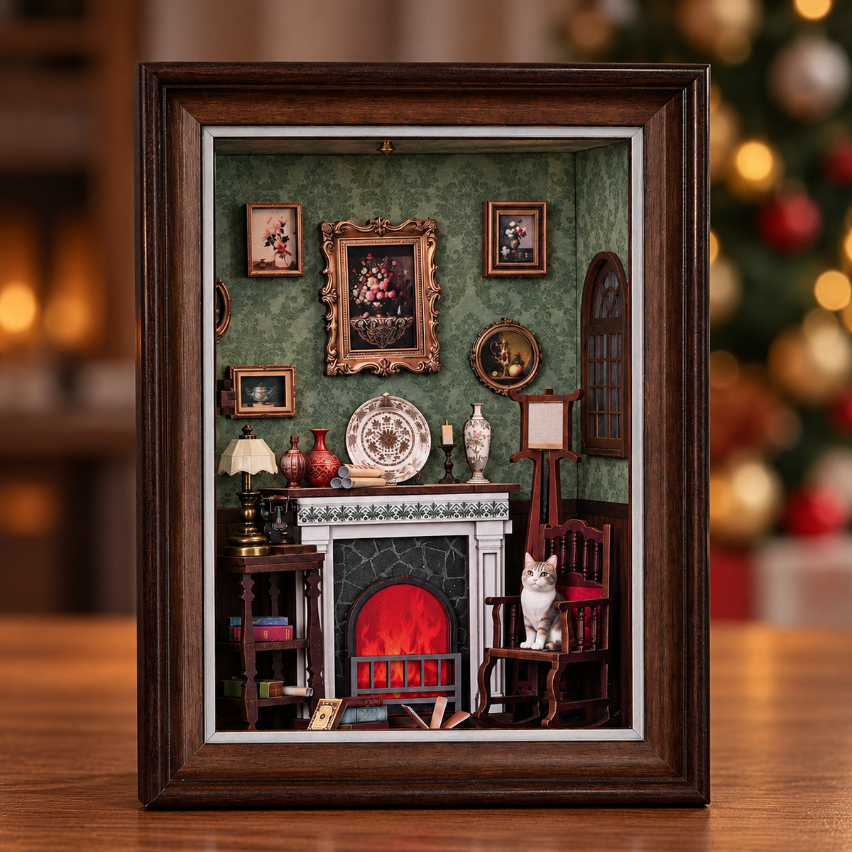 Fireplace DIY Story Frame Puzzle Kit
