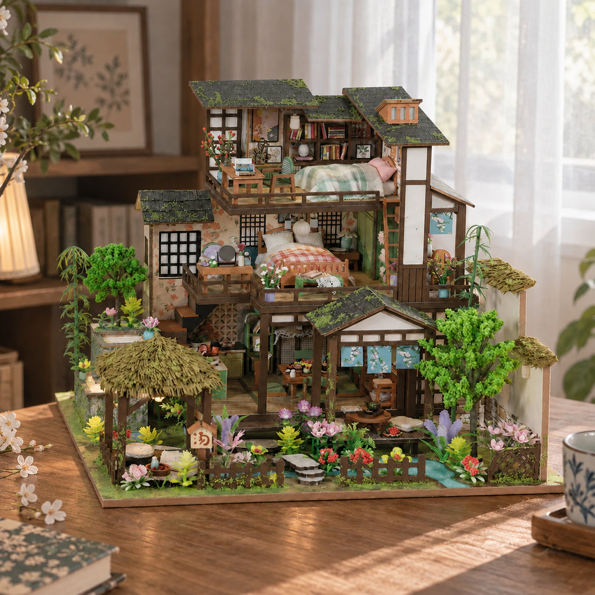 Bamboo Spring Courtyard DIY Mini House Kit l DIY Miniature Kit