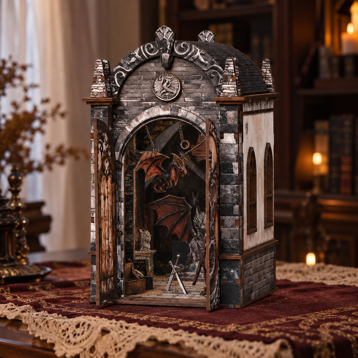 Dragon's Treasure Labyrinth DIY Book Nook Kit