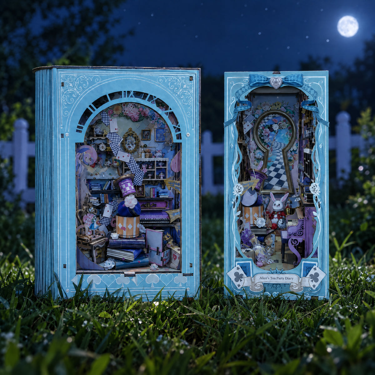 Alice's Tea Party Diary DIY Book Nook Kit
