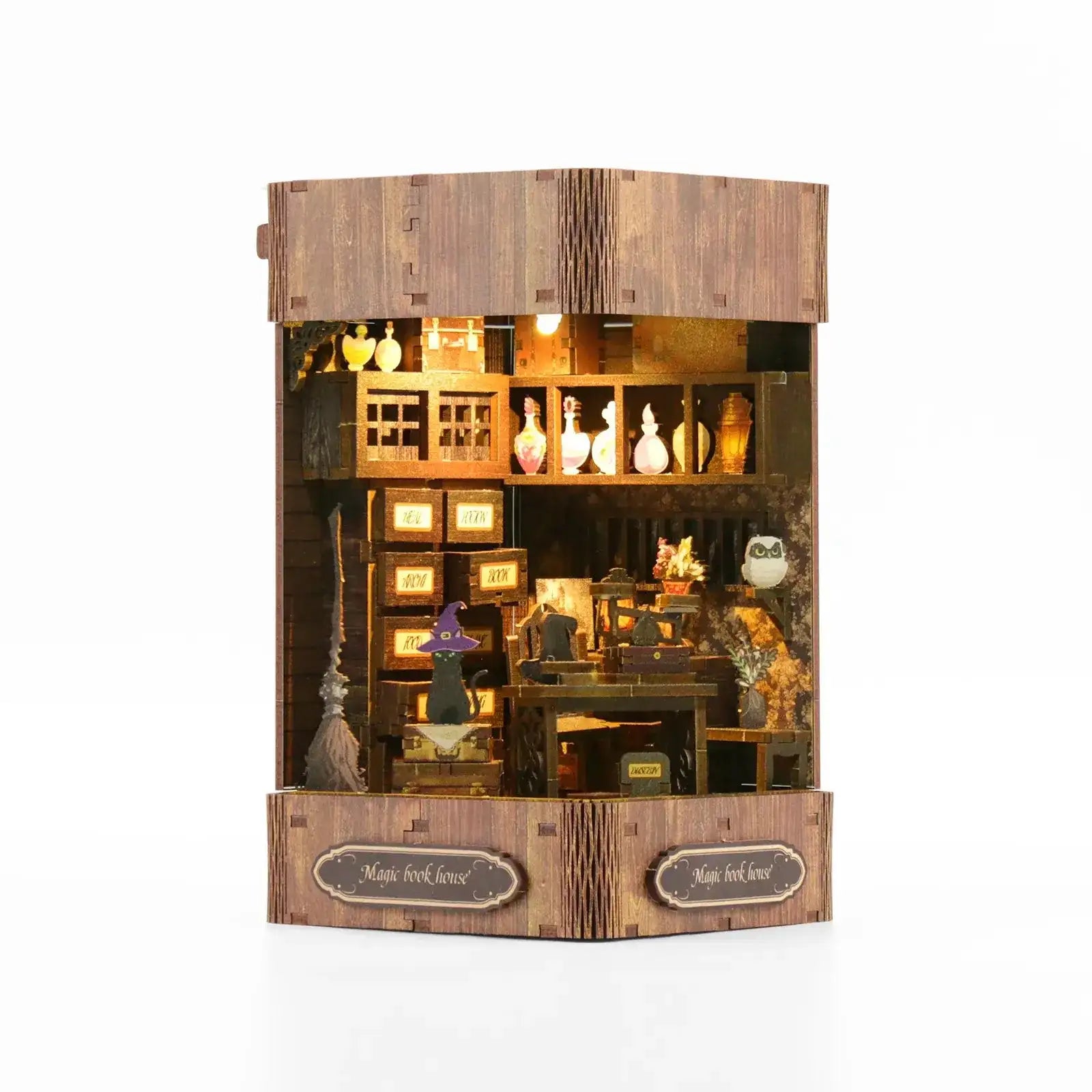 Magic Book House DIY Book Nook Kit & DIY Doll House Kit - ROCOXIA