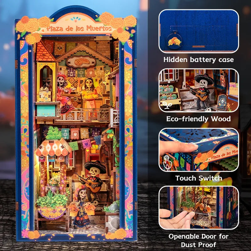 Plaza de los Muertos DIY Book Nook Kit - ROCOXIA