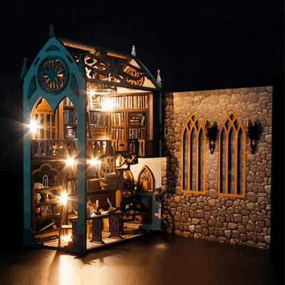 Ancient Library DIY Book Nook Kit - ROCOXIA