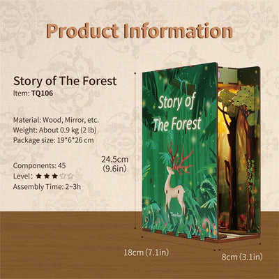 Rocoxia Story of The Forest DIY Book Nook Kit - Rocoxia