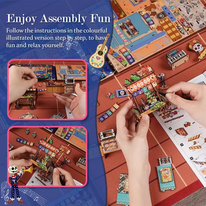 Plaza de los Muertos DIY Book Nook Kit - ROCOXIA