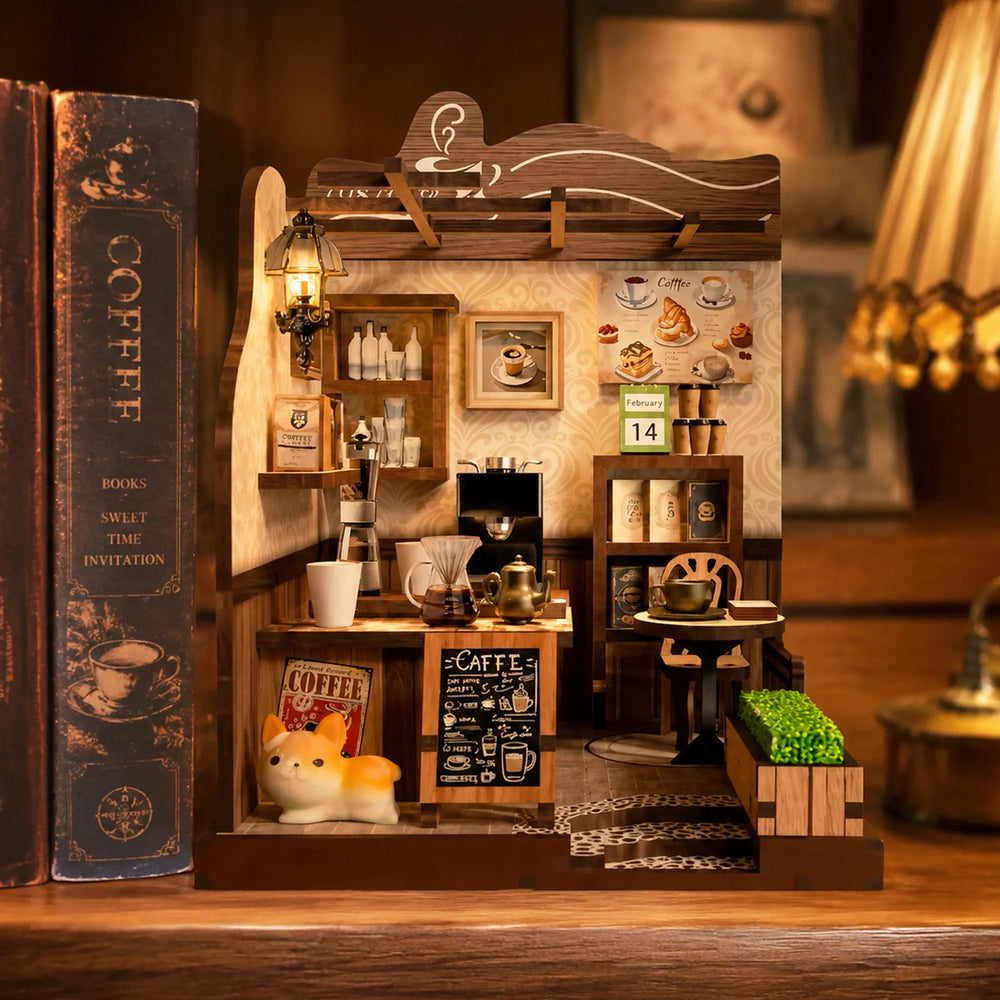 Open Layout, Double-Sided Display — 1987 Country Café DIY Miniature Kit