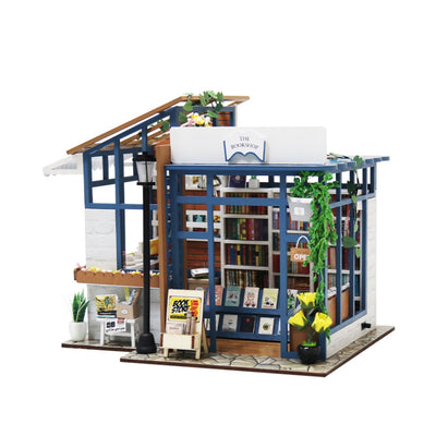 The Bookshop Mini House Kit l DIY Miniature Kit - ROCOXIA